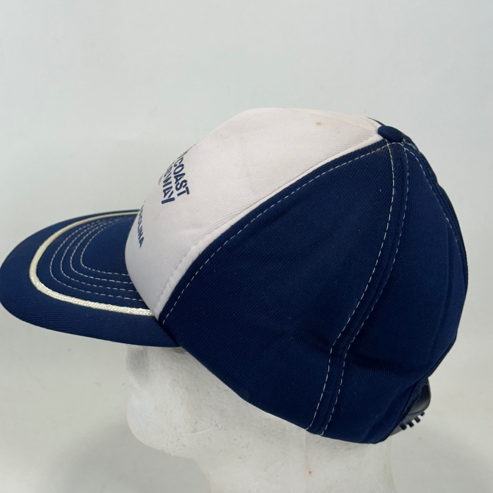 Vintage Coast To Coast Expressway Charlotte NC Trucker Hat Navy Blue Snapback - Picture 3 of 7